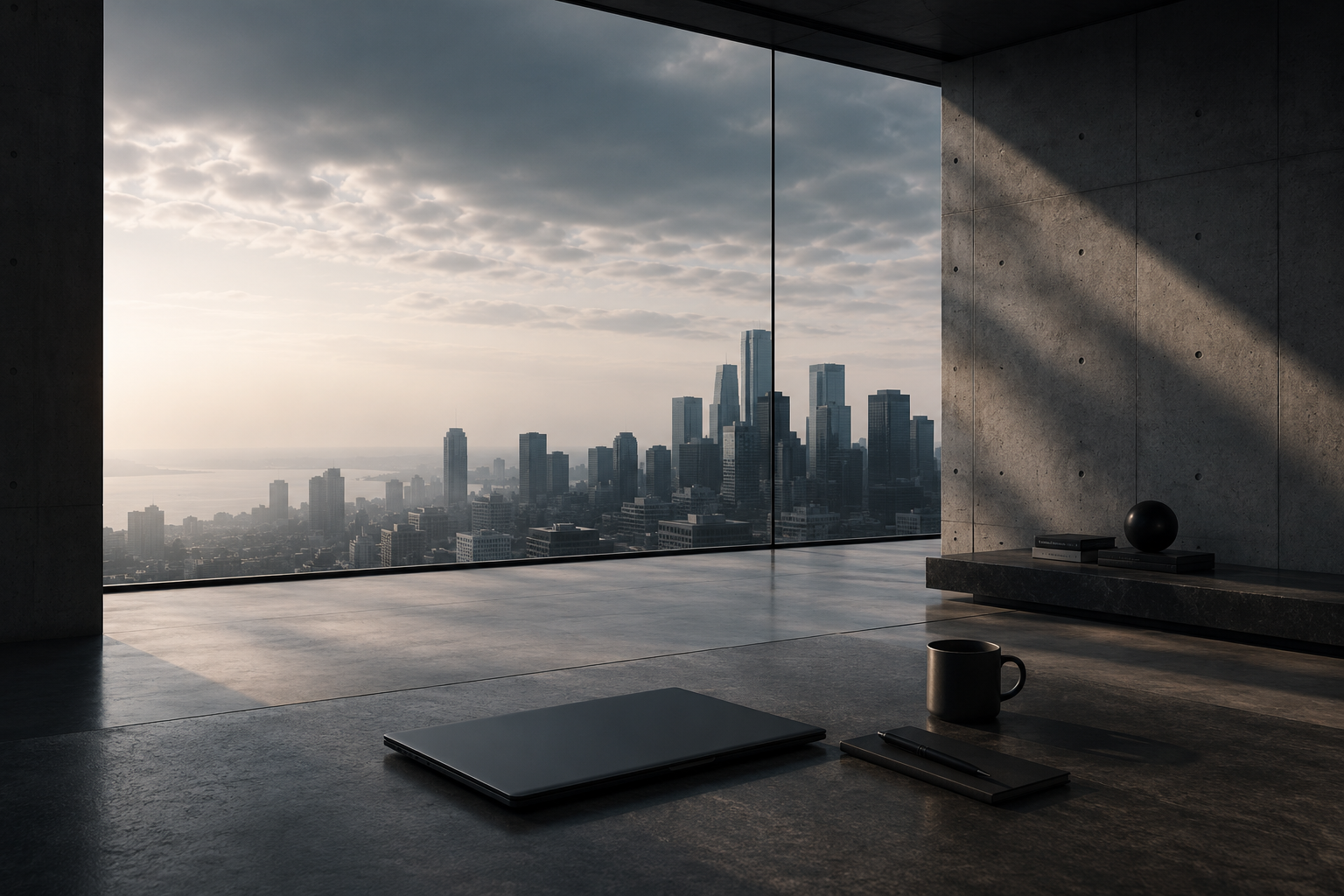 Modern editorial workspace for digital strategy insights